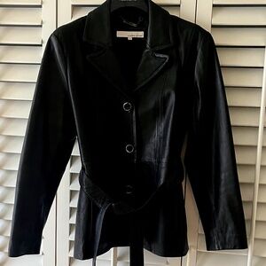 Women's Wilson Leather Genuine Leather Jacket in Black size Large